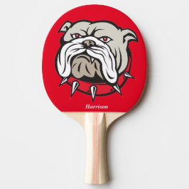 Personalisierter Bulldog Ping Pong Paddle Tischtennis Schläger