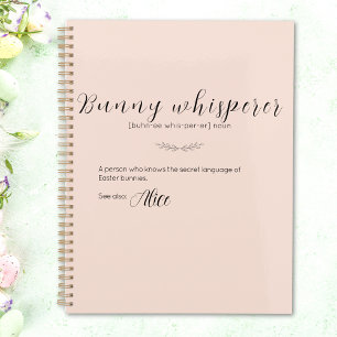 Personalisierter Bunny Whisperer Planer in Rosa