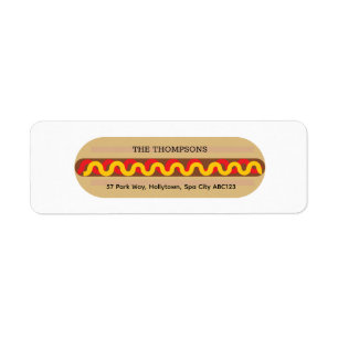 Personalisierter Bunter Süßer Fast Food Hot Dog