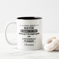 Personalisierter Bürgermeister Danke Tasse Kommuna