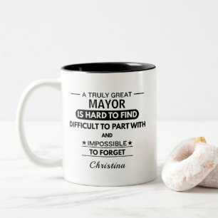 Personalisierter Bürgermeister Danke Tasse Kommuna