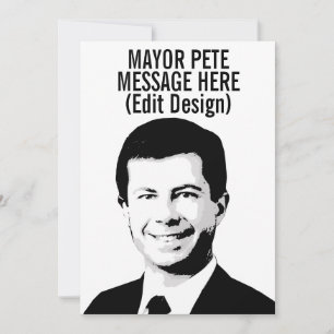 Personalisierter Bürgermeister Pete Karte