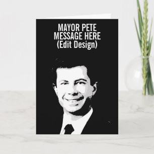 Personalisierter Bürgermeister Pete Karte