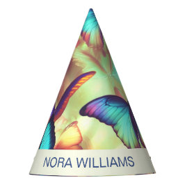 Personalisierter Butterfly-Party Partyhütchen