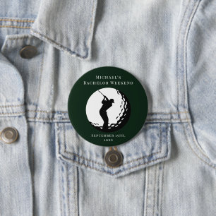 Personalisierter Button   Junggesellen-Golfwochene