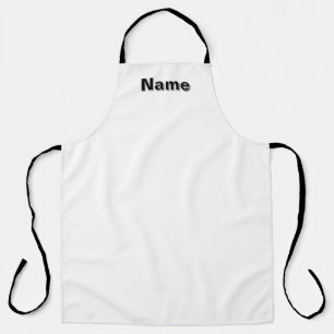 Personalisierter Café Catering Bäcker Weiße Küche Schürze