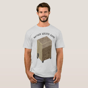 Personalisierter Cajon Trommel-Band-T - Shirt