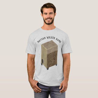 Personalisierter Cajon Trommel-Band-T - Shirt