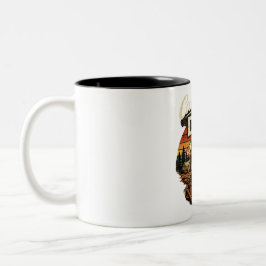 Personalisierter Camping-Vater-Mug Est. 2026 Zweifarbige Tasse