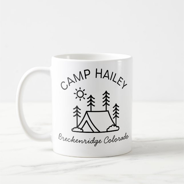 Personalisierter Campingbecher, personalisierter L Kaffeetasse (Links)