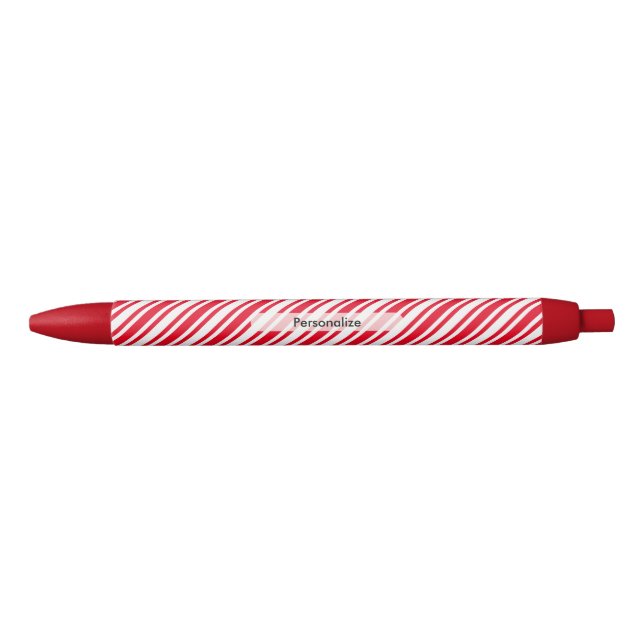 Personalisierter Candy Cane Stripe Kugelschreiber (Vorderseite)