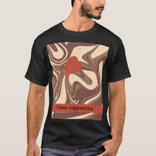 Personalisierter Cappuccino T - Shirt