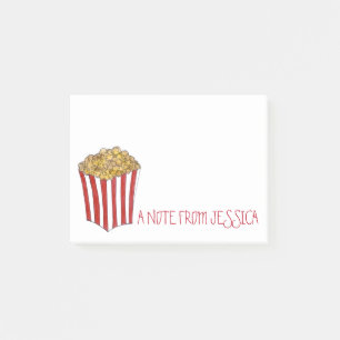Personalisierter Caramel Pop Mais Popcorn Junk Foo Post-it Klebezettel