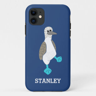 Personalisierter Cartoon Blaufüßiger Stiefelvogel Case-Mate iPhone Hülle