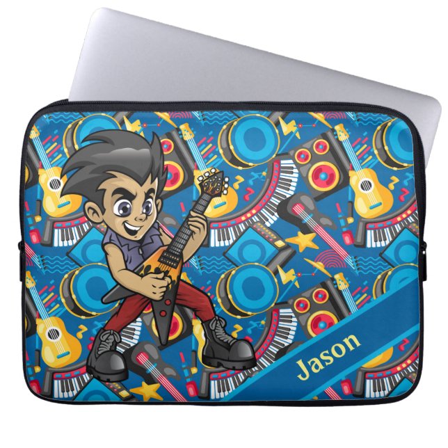 Personalisierter Cartoon Laptopschutzhülle (Vorderseite)