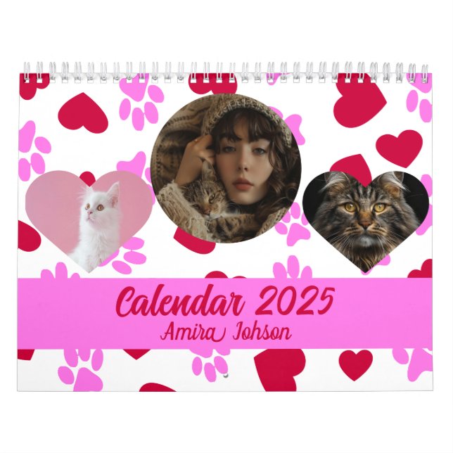 Personalisierter Cat Lover Kalender 2025 (Titelbild)
