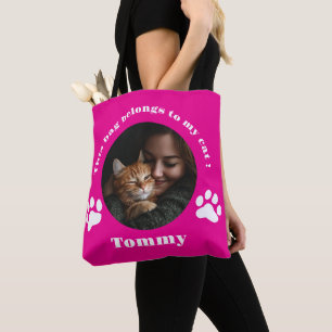 Personalisierter Cat Tote Bag - Benutzerdefinierte
