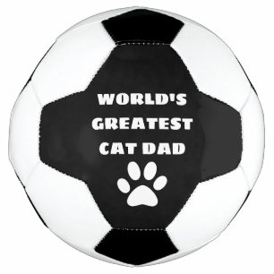 Personalisierter Cat-Vater mit dem größten Katzena Fußball