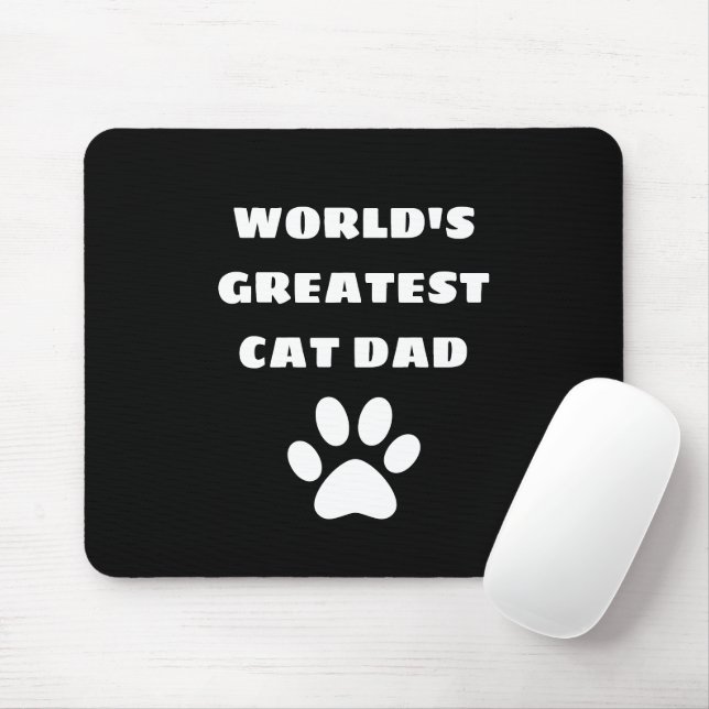 Personalisierter Cat-Vater mit dem größten Katzena Mousepad (Mit Mouse)