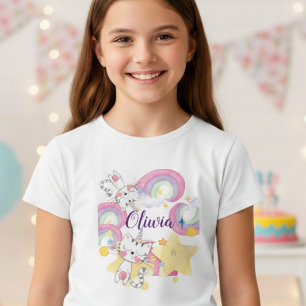 Personalisierter Caticorn-T - Shirt