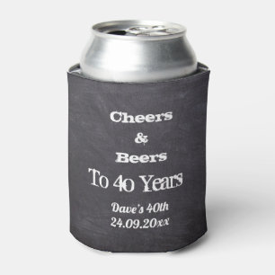 Personalisierter Chalkboard Geburtstag Dosenkühler