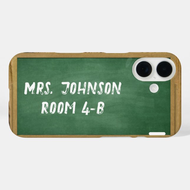Personalisierter Chalkboard-Lehrer iPhone/iPad-Geh Case-Mate iPhone Hülle (Rückseite (Horizontal))