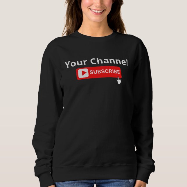 Personalisierter Channel-Abonnement Sweatshirt (Vorderseite)