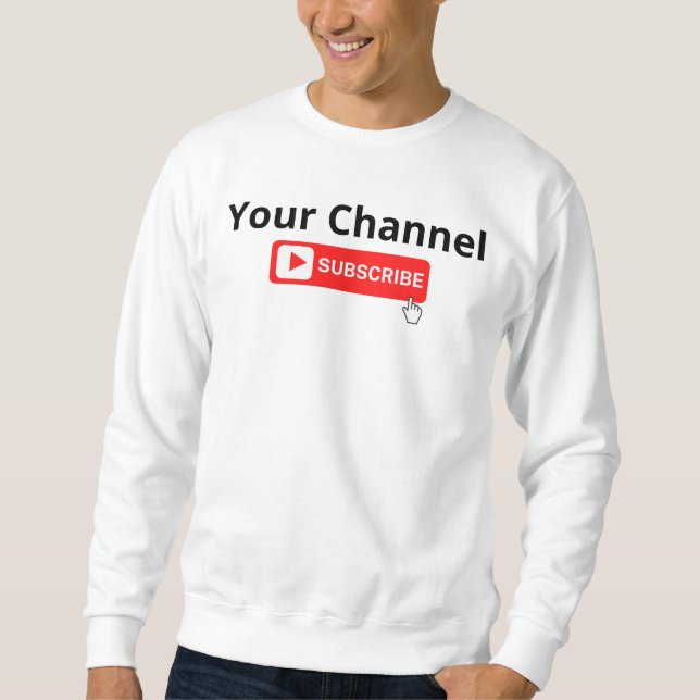 Personalisierter Channel-Abonnement Sweatshirt (Vorderseite)