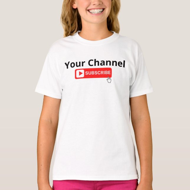 Personalisierter Channel-Abonnement-T - Shirt (Vorderseite)