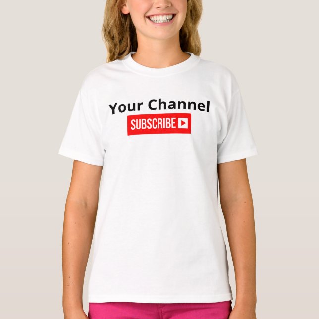 Personalisierter Channel-Abonnement-T - Shirt (Vorderseite)
