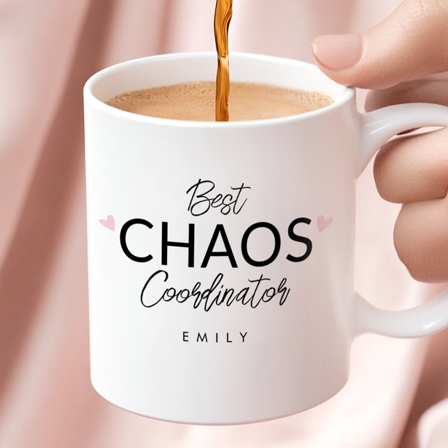 Personalisierter Chaos-Koordinator Kaffeetasse (Von Creator hochgeladen)