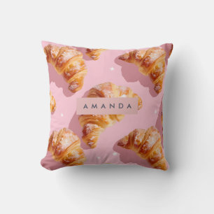 Personalisierter charmante Croissant-Genuss Kissen