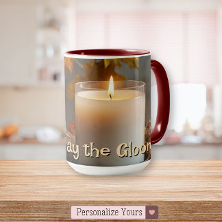 Personalisierter 'Chase Away the Gloom' Herbst-The Tasse