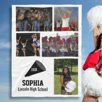 Personalisierter Cheerleader 5 Jahr der Fotocollag