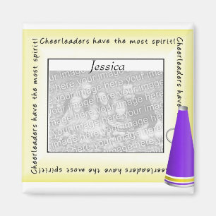 Personalisierter Cheerleader-Foto-Magnet Magnet