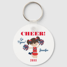 Personalisierter Cheerleader Schlüsselanhänger mit