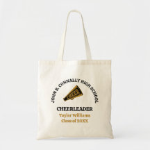 Personalisierter Cheerleading-Schwarz-Gold-Cheer