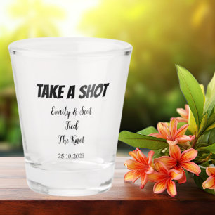 Personalisierter Chef Hochzeitshilfeglatt Schnapsglas