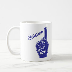 Personalisierter Chef-Schaum-Finger der Nr.-eine Kaffeetasse