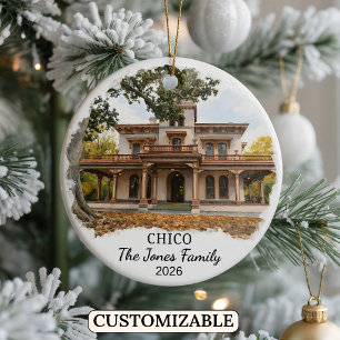 Personalisierter Chico-Schmuck, Benutzerdefiniert Keramik Ornament