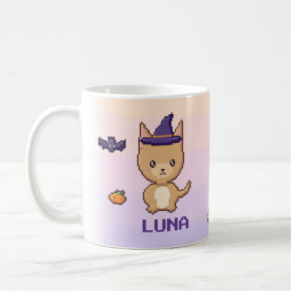 Personalisierter Chihuahua-Halloween-Becher Kaffeetasse