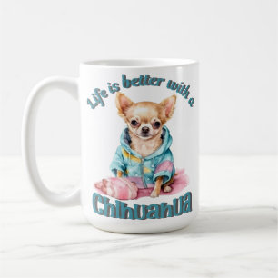 Personalisierter Chihuahua Hund Lover Kaffee Tasse
