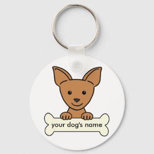 Personalisierter Chihuahua Schlüsselanhänger