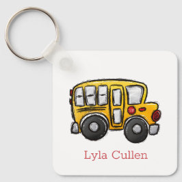 Personalisierter Child Backpack Tag Schulbus Schlüsselanhänger