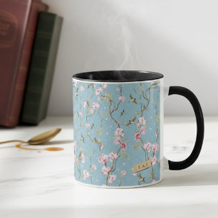 Personalisierter Chinoiserie-Archiv-Gelehrter-Mug Tasse