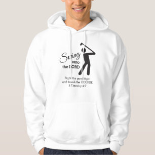 Personalisierter CHRISTLICHER GOLFER Swing to Lord Hoodie