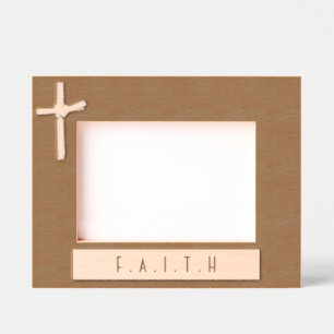 Personalisierter Christlicher Palmkreuz Geätzte Rahmen