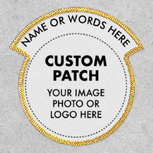 Personalisierter CIRCLE-PATCH mit NAME ROCKER