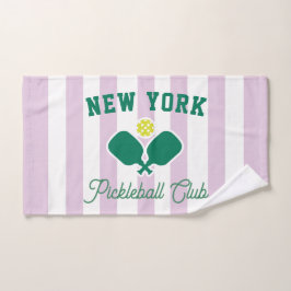 Personalisierter City Pickleball Club, Preppy Spor Handtuch