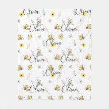 PERSONALISIERTER CLASSIC WINNIE BABY BLANKET GIFT